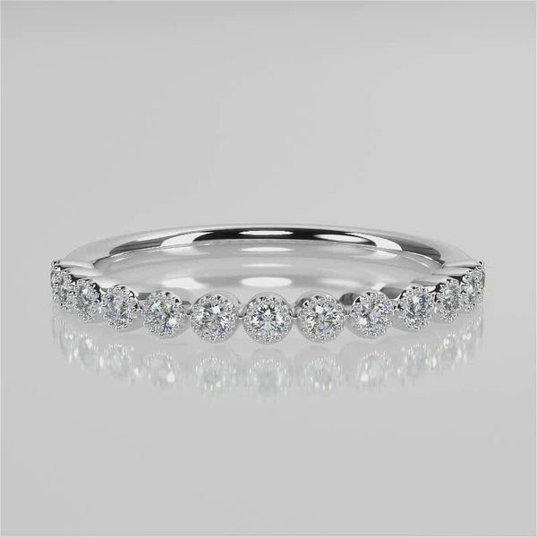 Soleil Wedding Band - Lab Created Diamond