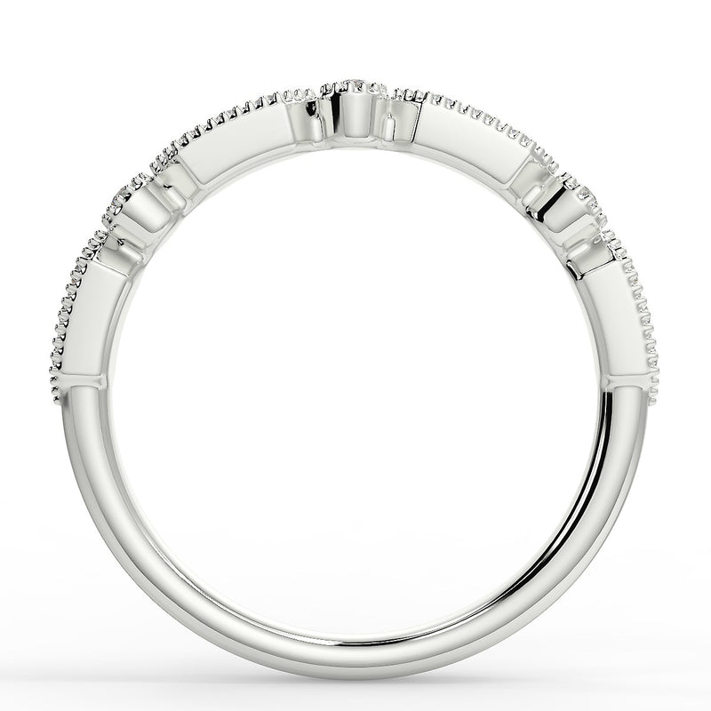 Giselle Wedding Band - Lab Created Diamond