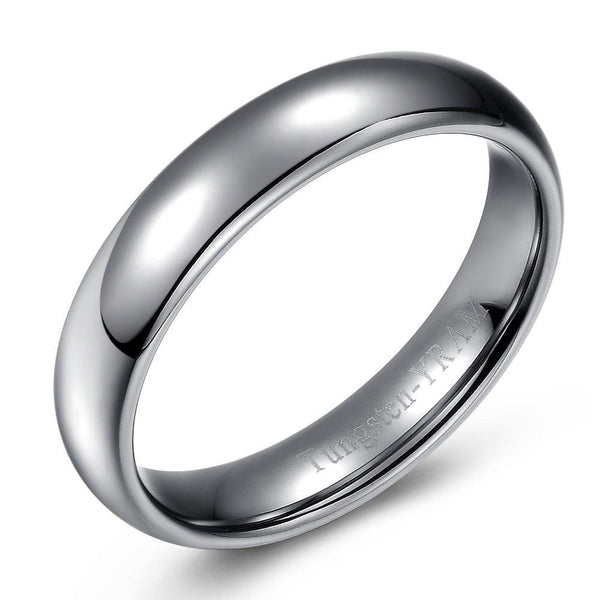 Men's wedding band in silver Tungsten 448-42