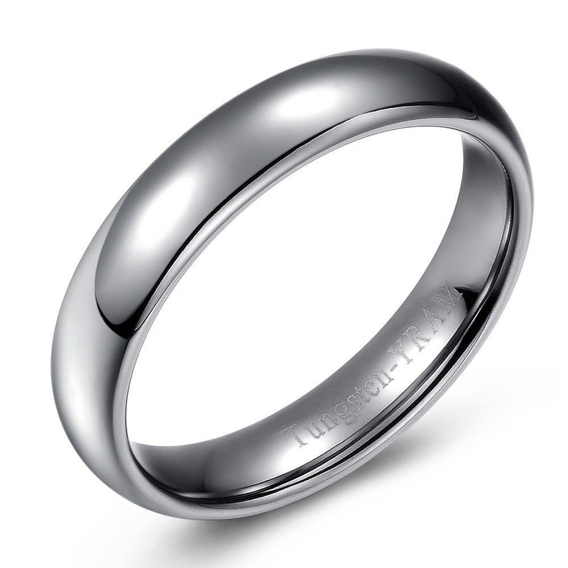 Men's wedding band in silver Tungsten 448-42