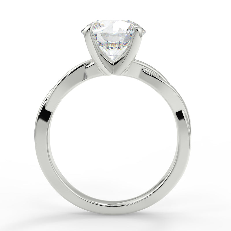 Twisted Vine Moissanite Engagement Ring