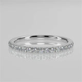 Melissa Wedding Band - Lab Created Diamond