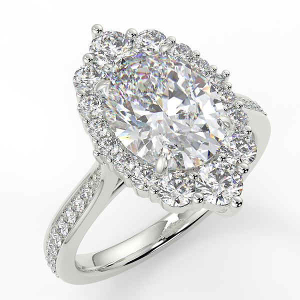 Antoinette Moissanite Engagement Ring