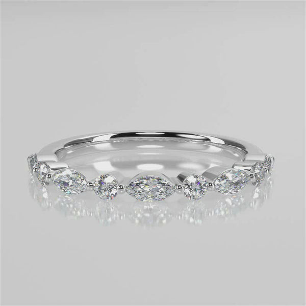 Victoria Wedding Band - Lab Created Diamond