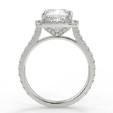 Camellia Moissanite Engagement Ring