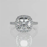 Camellia Moissanite Engagement Ring