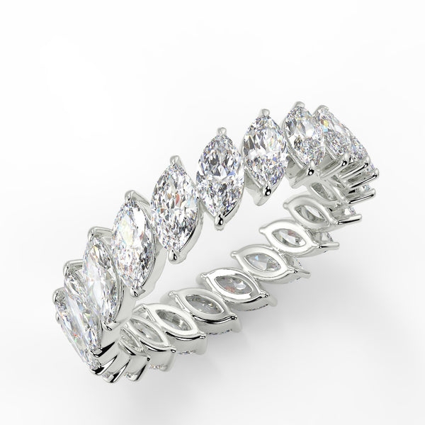 Cosette Wedding Band - Lab Created Diamond