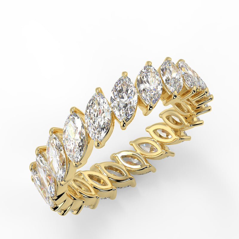 Cosette Wedding Band - Lab Created Diamond