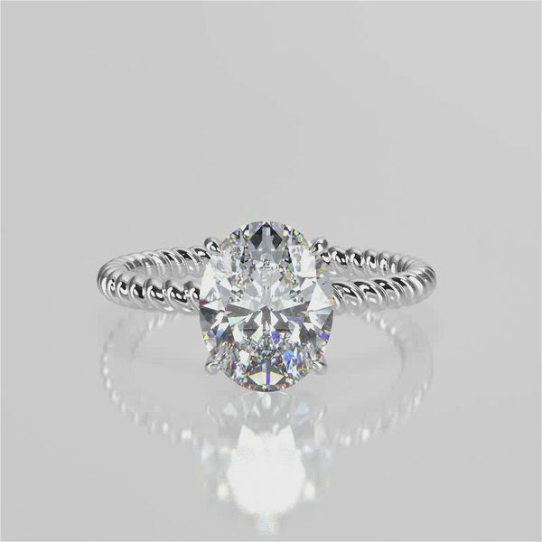 Mia Moissanite Engagement Ring