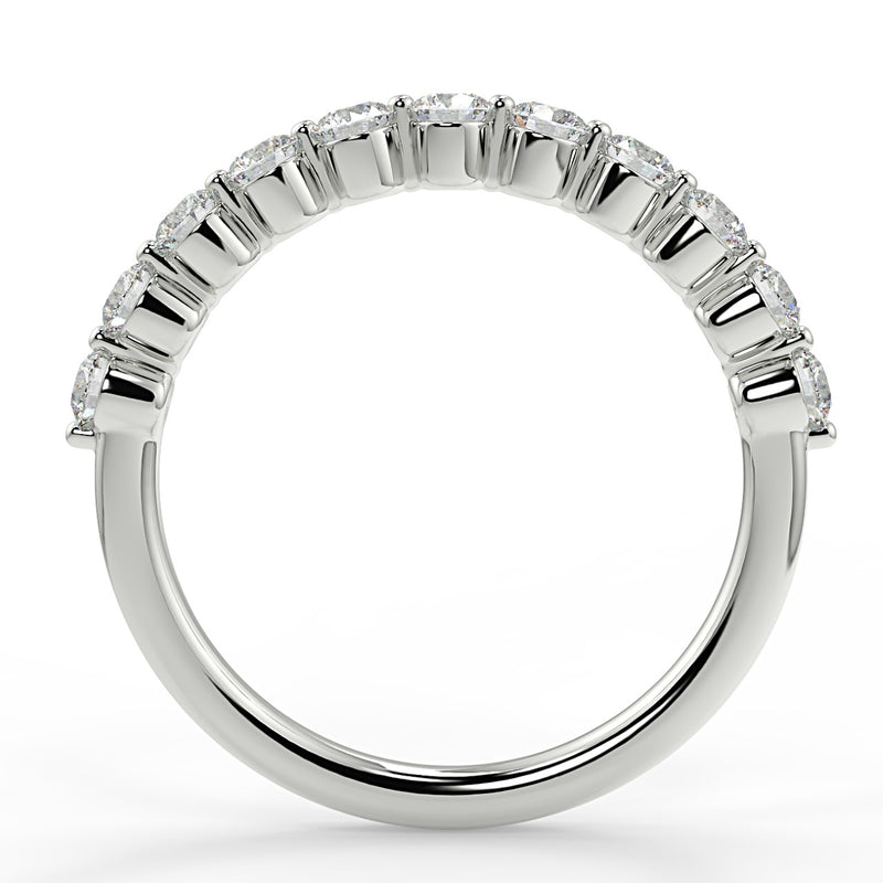 Elsa Wedding Band - Lab Created Diamond