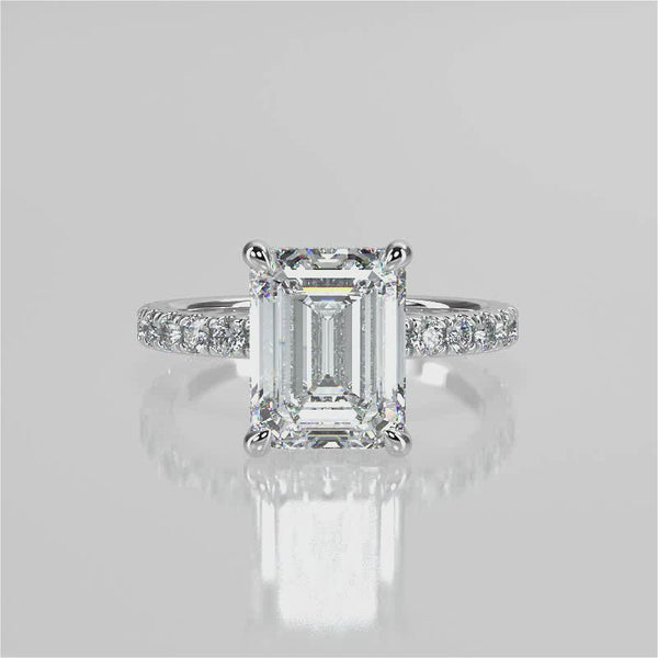 Mira Moissanite Engagement Ring