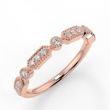 Giselle Wedding Band - Lab Created Diamond