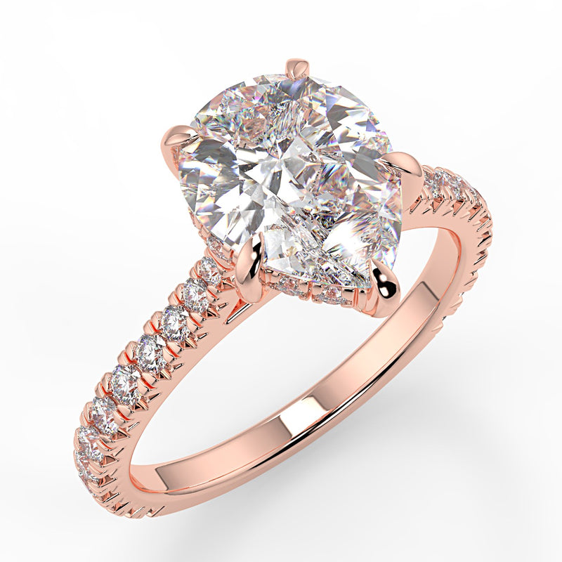 Hazel Moissanite Engagement Ring