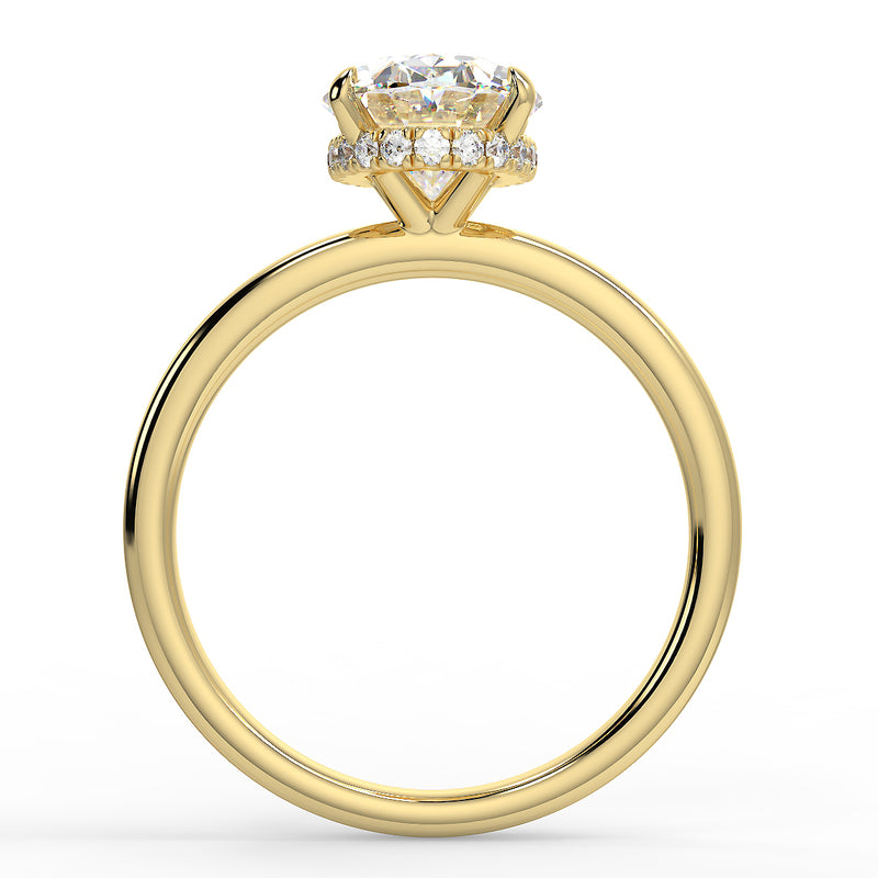 Jaqueline Moissanite Engagement Ring