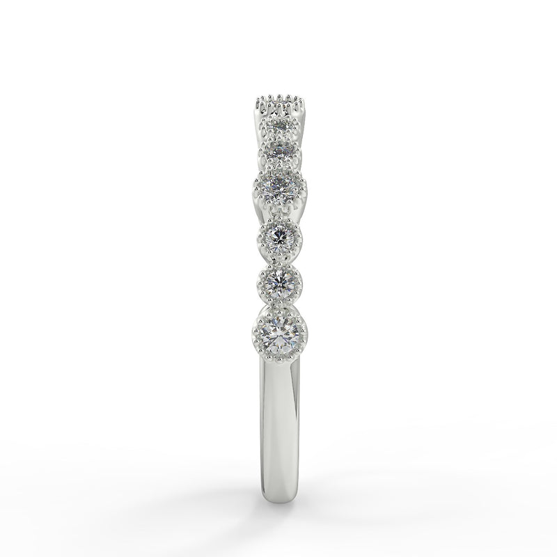 L`ena Wedding Band - Lab Created Diamond