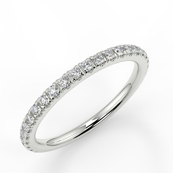 Melissa Wedding Band - Lab Created Diamond