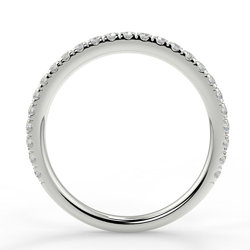 Melissa Wedding Band - Lab Created Diamond