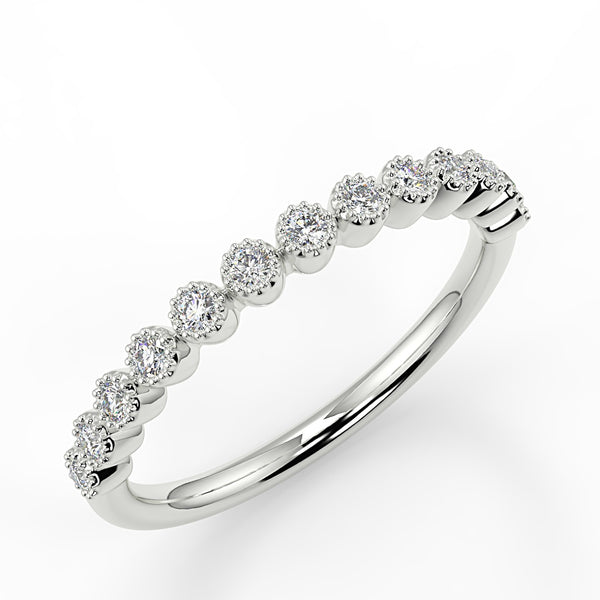 Soleil Wedding Band - Lab Created Diamond