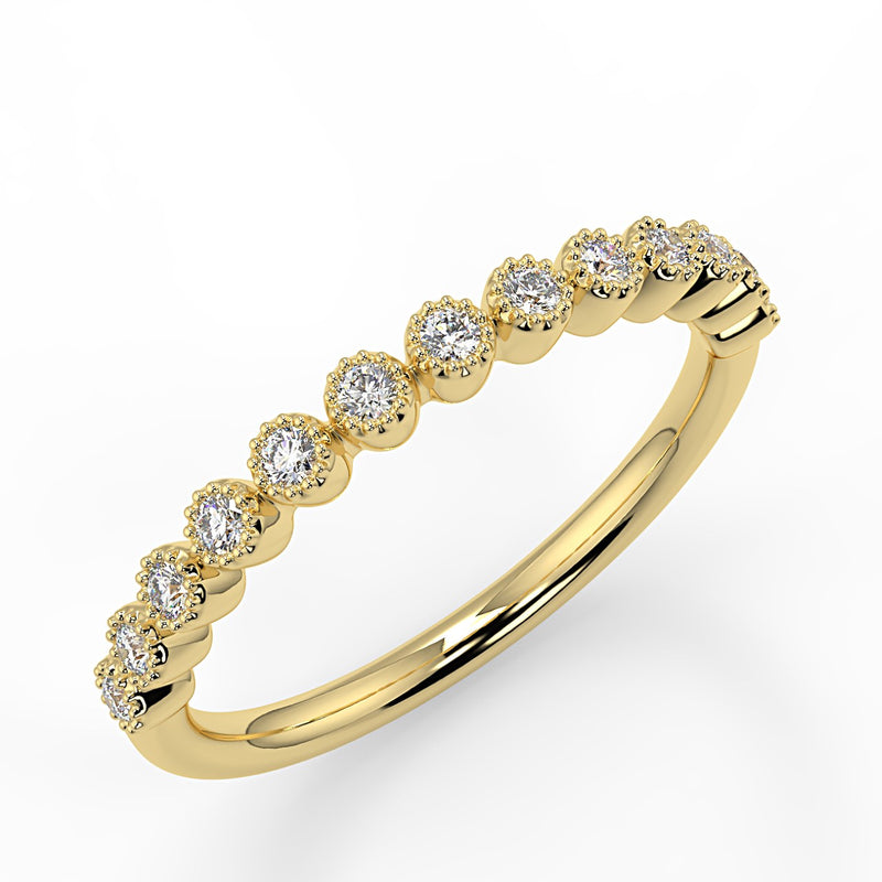 Soleil Wedding Band - Lab Created Diamond