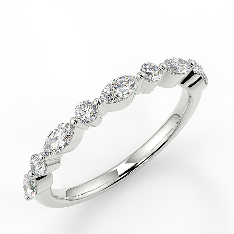 Victoria Wedding Band - Lab Created Diamond