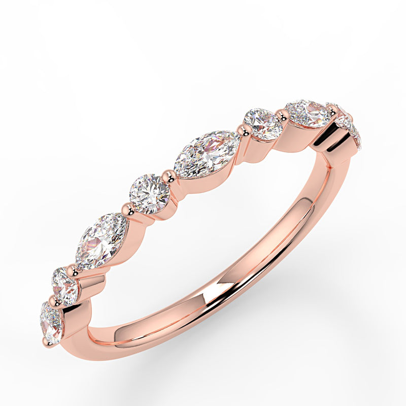 Victoria Wedding Band - Lab Created Diamond