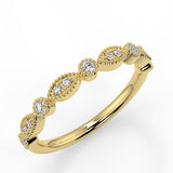 Vivian Wedding Band - Lab Created Diamond