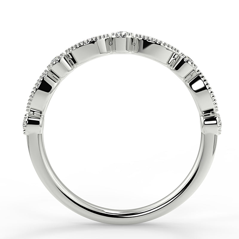 Vivian Wedding Band - Lab Created Diamond