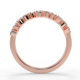 Xena Wedding Band - Lab Created Diamond